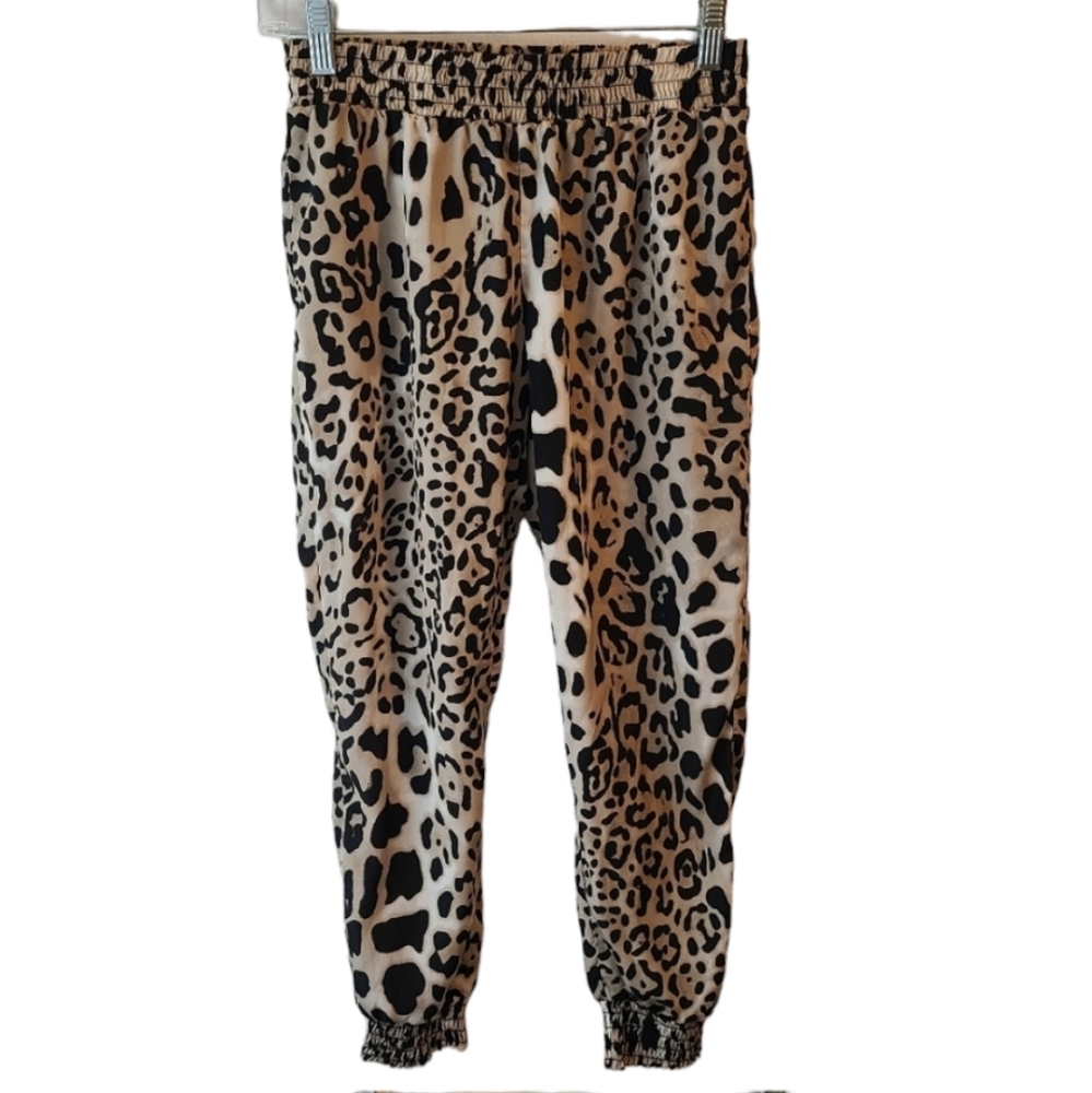 Socialite Leopard Elastic Pants Joggers